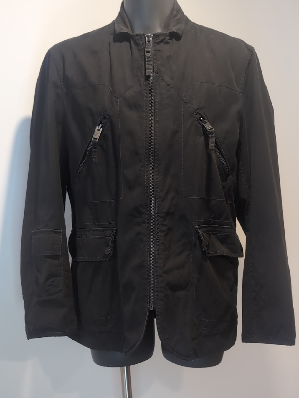 Esprit De Corps Black Utility Zip Jacket